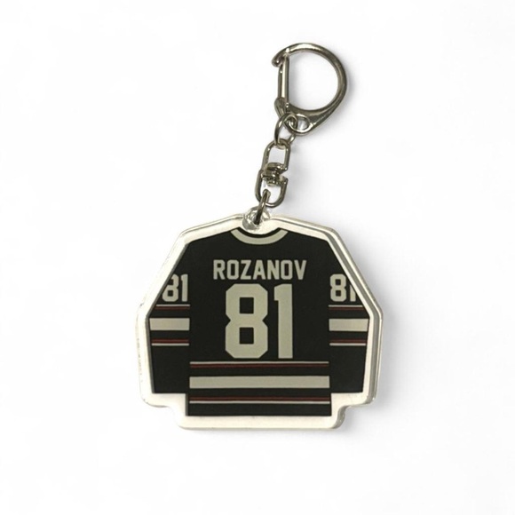 Accessories - Heated Rivarly Rozanov 81 Hockey Jersey Keychain